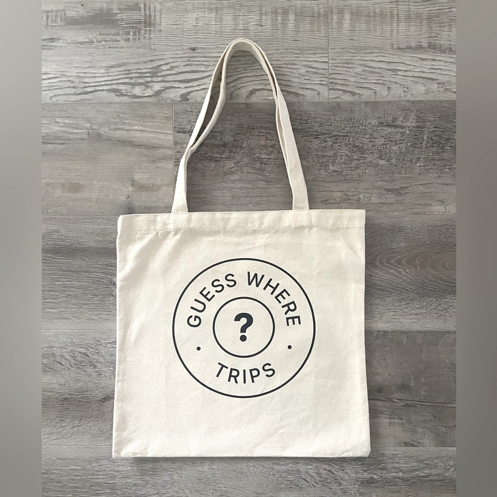 Guess Where Trips Canvas Tote Bag